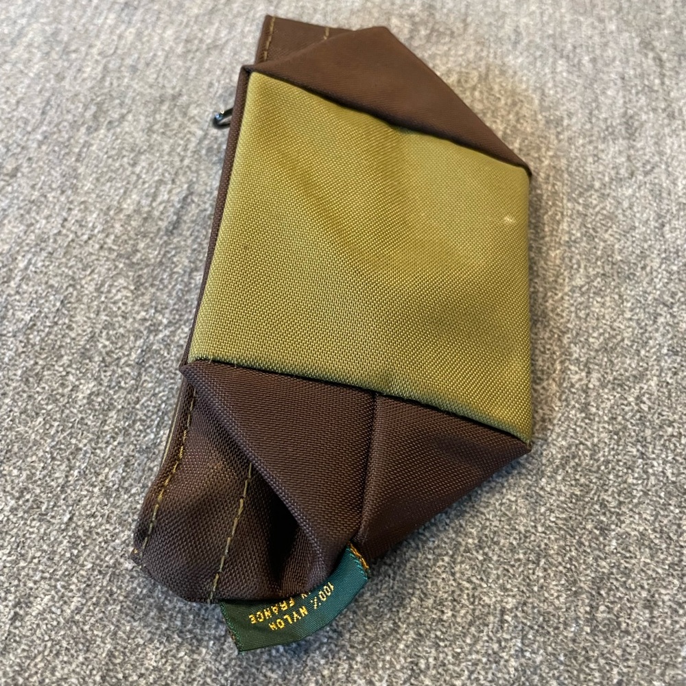 Herve Chapelier small wallet/coin case brown/green